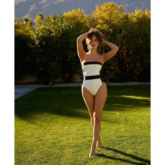 PQ X Haleyy Baylee Haley Belted One Piece in Milano Medium Womens Swimsuit - Picture 13 of 13